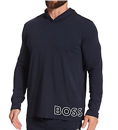 Boss Hugo Boss Identity Hooded Long Sleeve T-Shirt 0465557