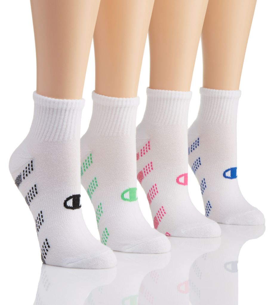 Champion Performance Double Dry Ankle Socks - 4 Pair CH237 Champion Performance Double Dry Ankle Socks - 4 Pair CH237