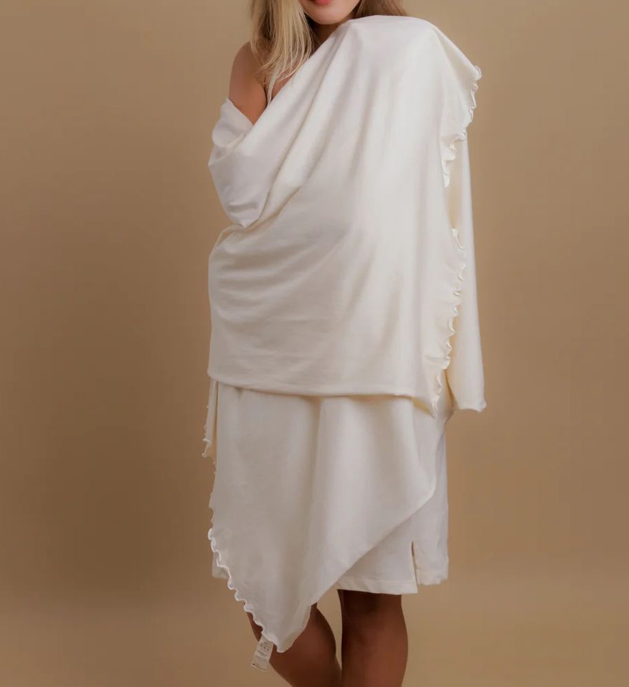 Cottonique 100% Organic Cotton Hypoallergenic Shawl 2286