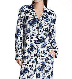 Donna Karan Sleepwear Notch Collar PJ Set D3923340