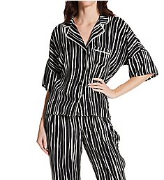Donna Karan Sleepwear Notch Collar PJ Set D3923368