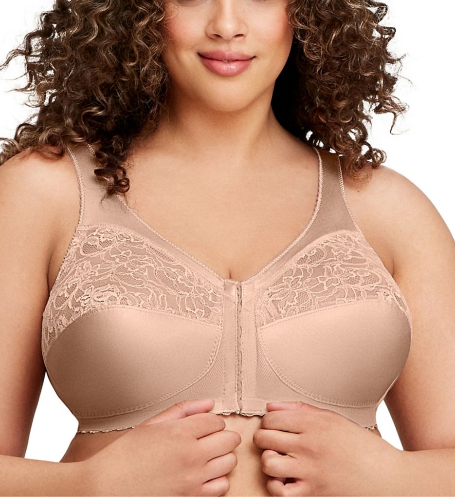 Glamorise Magic Lift Full Figure Front Hook Bra 1200 Glamorise Magic Lift Full Figure Front Hook Bra 1200