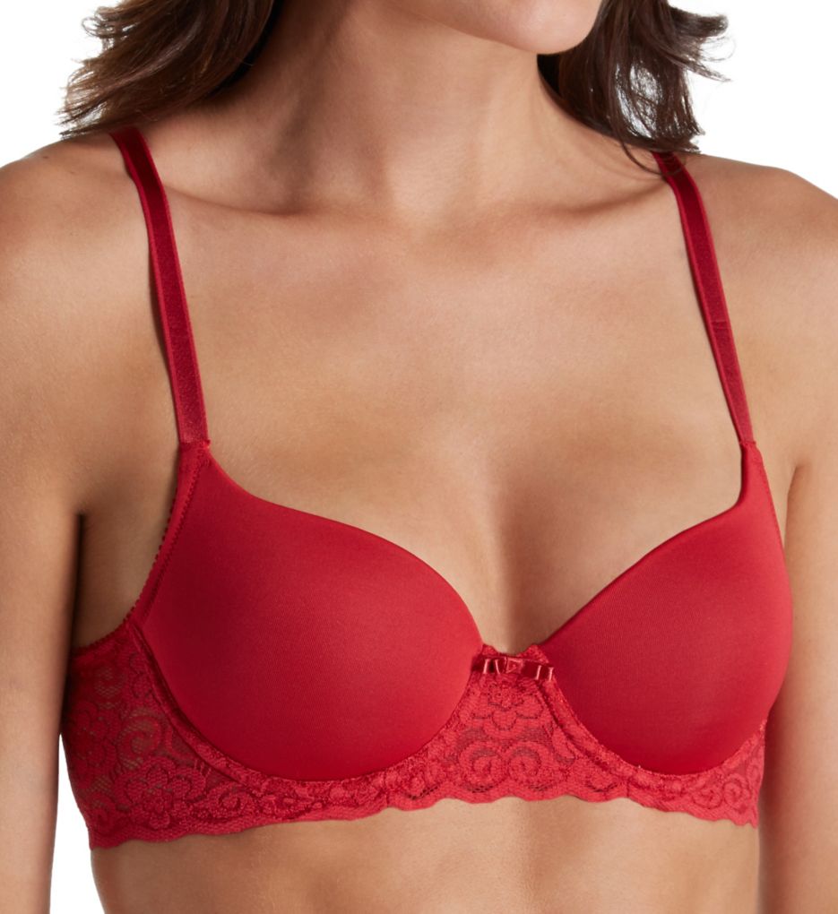 Lily Of France Smooth Cup Lace Overlay Convertible Bra 2111541 Lily Of France Smooth Cup Lace Overlay Convertible Bra 2111541