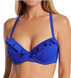 Pour Moi Space Frill Underwire Padded Convertible Swim Top 36047