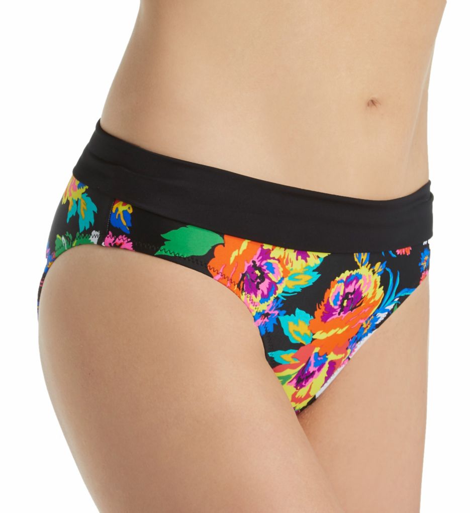 Pour Moi Black Dahlia Mid Rise Brief Swim Bottom 63004 Pour Moi Black Dahlia Mid Rise Brief Swim Bottom 63004