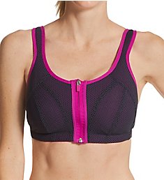Pour Moi Energy Zip Front Padded Sports Bra 97006