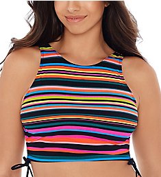 Skinny Dippers Blinky Dubbly Bubbly Crop Swim Top 6533333